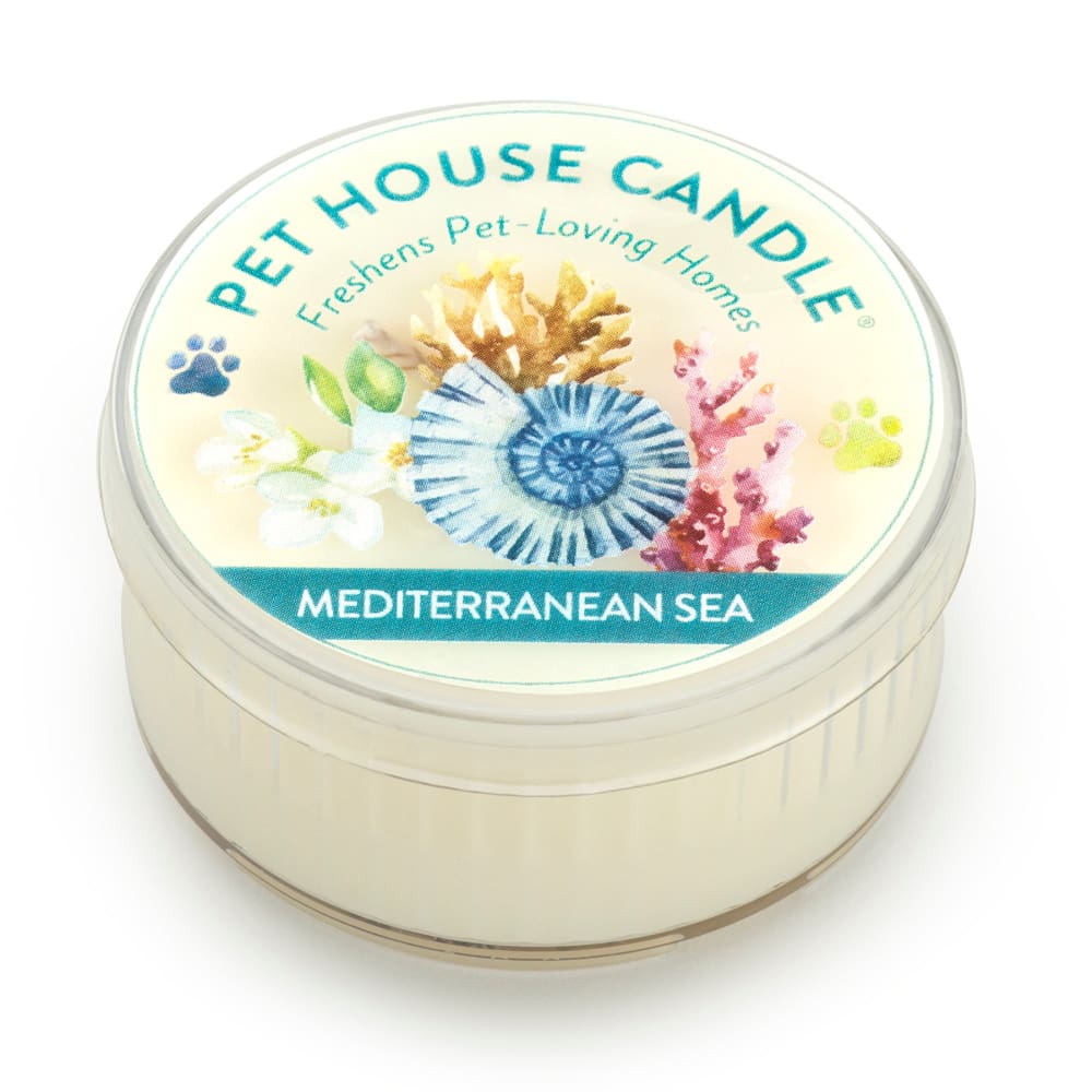 Pet House Candle Mediterranean Sea Mini Case of 12 - Pet Supplies - Pet House