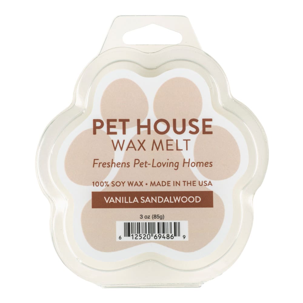 Pet House Candle Wax Melt Vanilla Sandlewood Case of 12 - Pet Supplies - Pet House