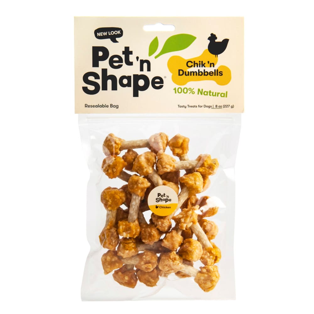 Pet N Shape Chik N Dumbbells Dog Treat 8 Oz - Pet Supplies - Pet