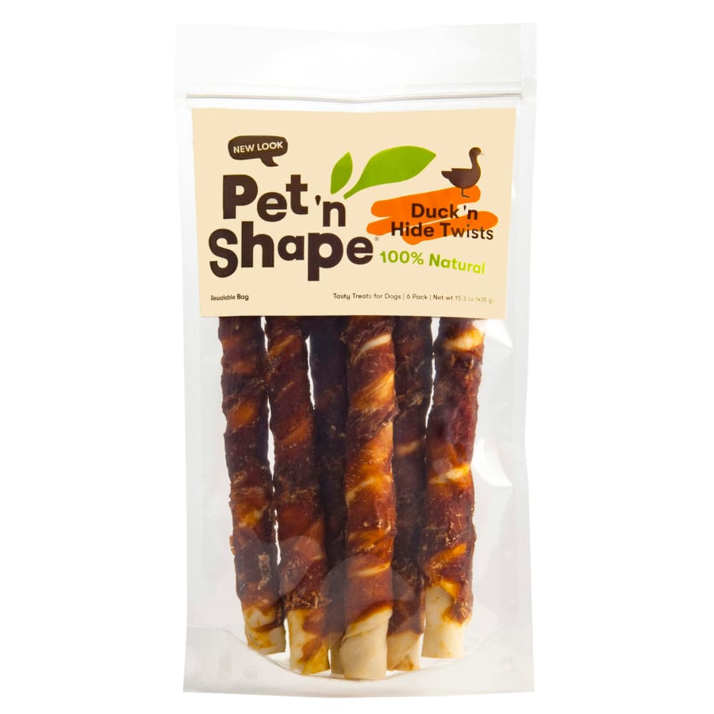 Pet N Shape Duck Hide Twists Dog Treat 15.3 oz 6 Pack - Pet Supplies - Pet House