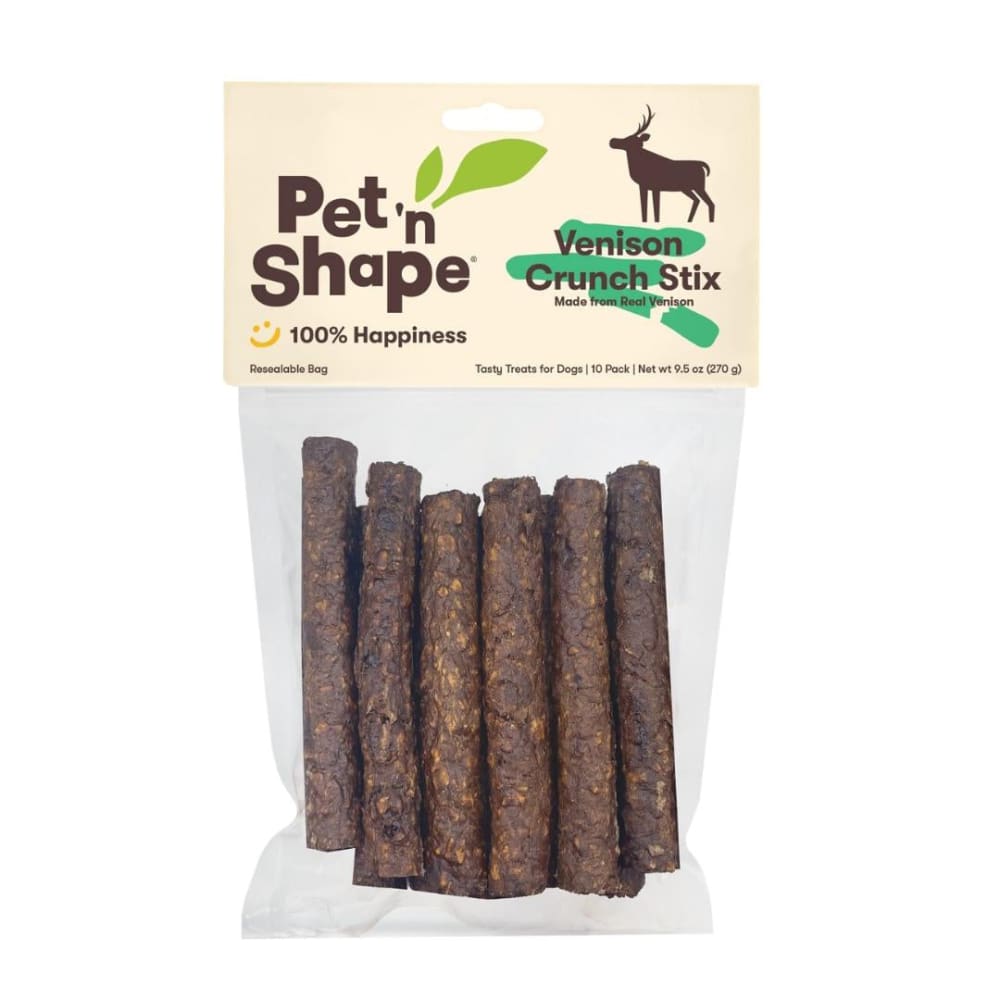 Pet N Shape Venison Crunch Stix Dog Treat 1ea-10 ct - Pet Supplies - Pet