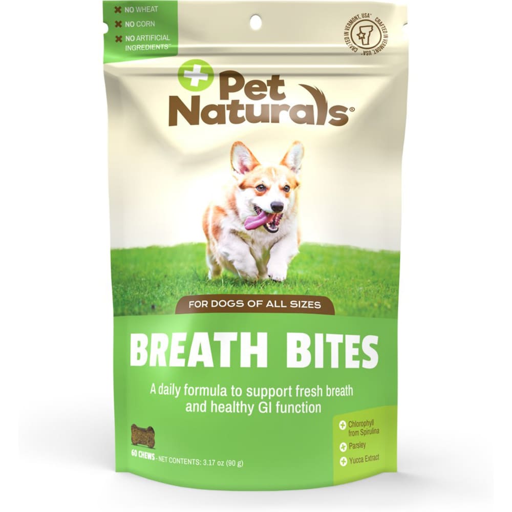Pet Naturals Of Vermont Breath Bites 60 Chews - Pet Supplies - Pet Naturals