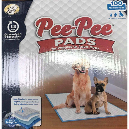 Pet Select Pee-Pee Pads, 100 ct. - ShelHealth.Com