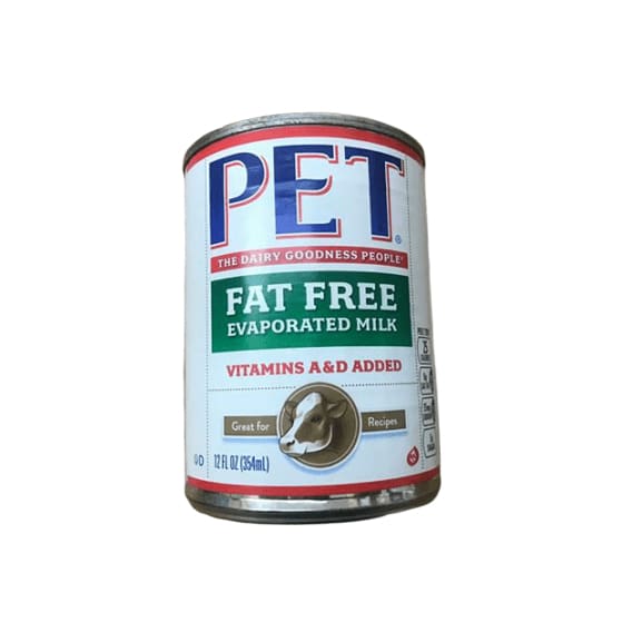 Pet Whole Fat Free Evaporated Milk, Vitamin A & D added, 12 oz - ShelHealth.Com