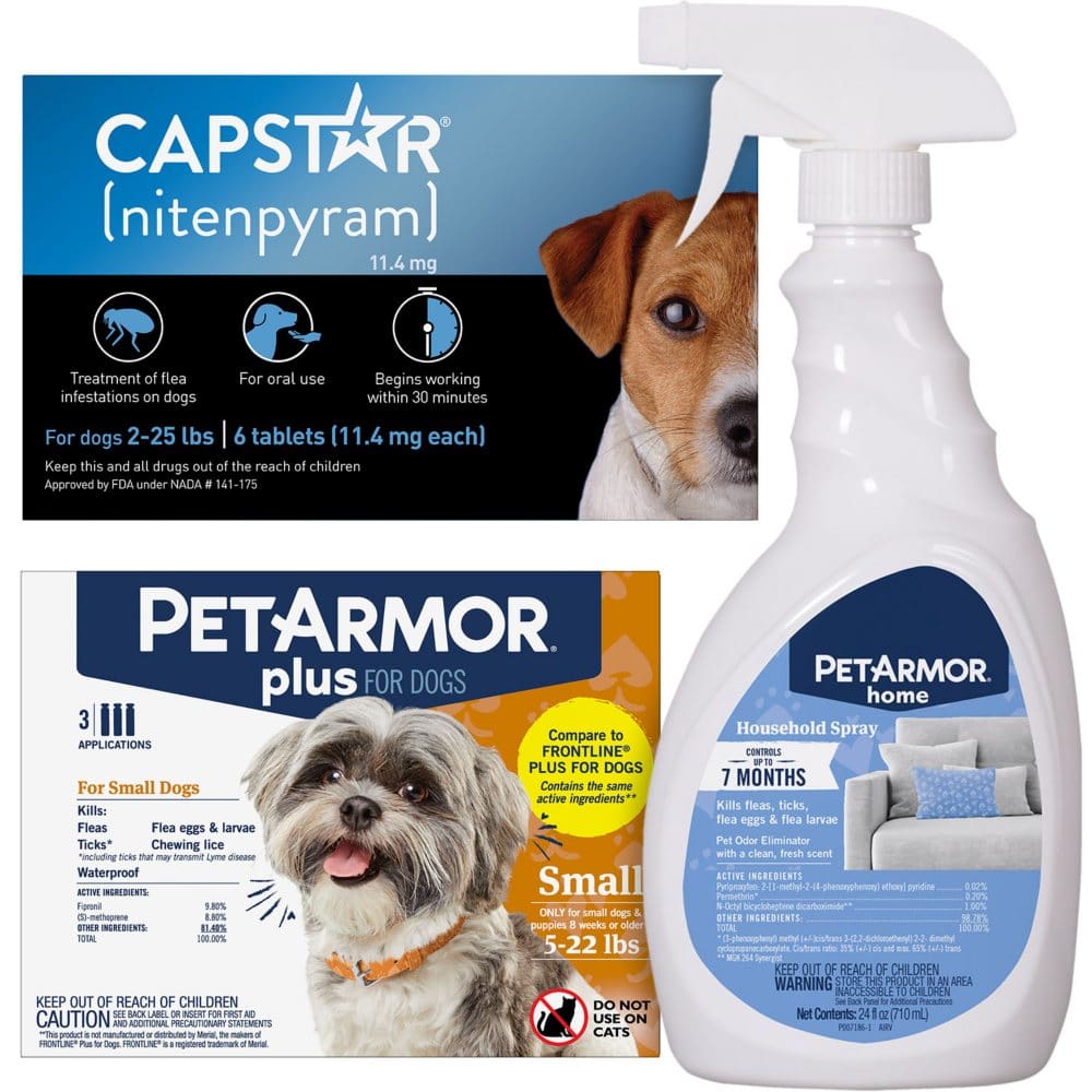 PetArmor Capstar Flea and Tick Bundle for Small Dogs 5 to 22 lbs. - Flea & Tick Care - PetArmor Capstar