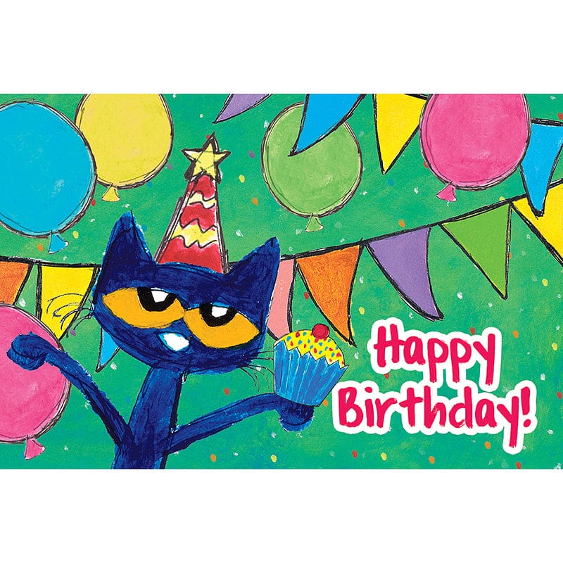 Pete Cat Happy Birthday Postcards (Pack of 10) - Postcards & Pads - Teacher Created Resources