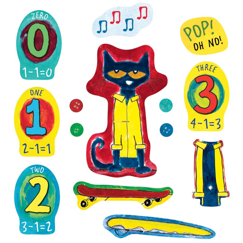 Pete The Cat And His Four Groovy Buttons Flannelboard Set (Pack of 2) - Flannel Boards - Little Folk Visuals