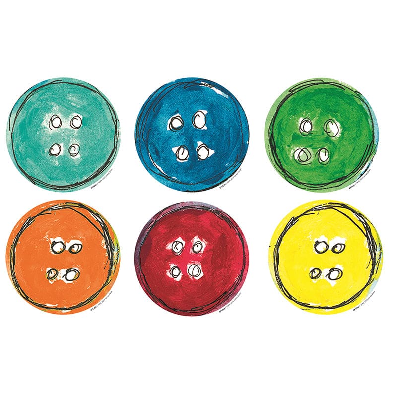 Pete The Cat Groovy Buttons Accents 36 Pk (Pack of 8) - Accents - Teacher Created Resources