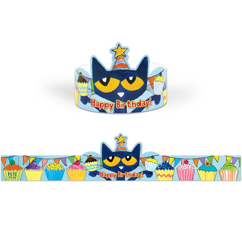 Pete The Cat Happy Birthday Crowns (Pack of 3) - Crowns - Teacher Created Resources