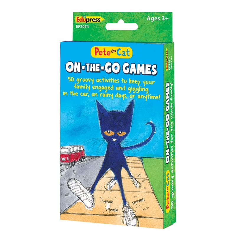 Pete The Cat On The Go Games (Pack of 3) - Card Games - Teacher Created Resources