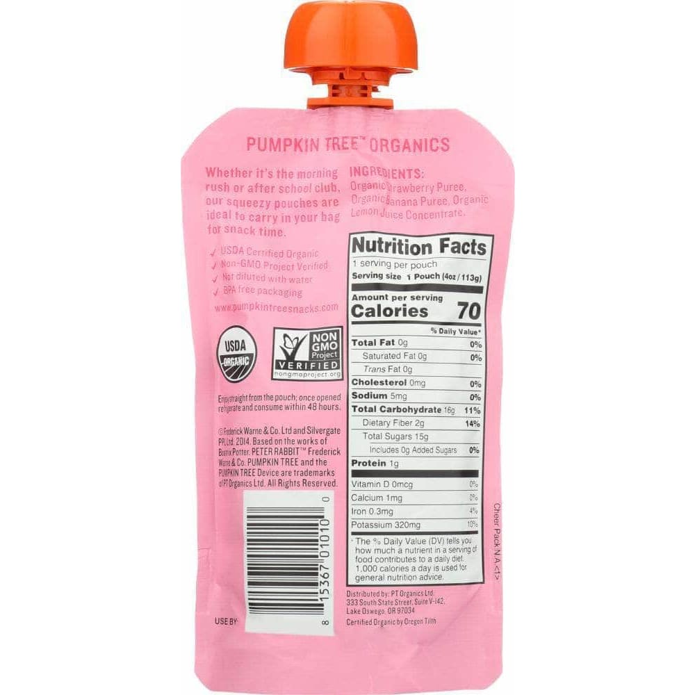 Peter Rabbit Peter Rabbit Baby Strawberry Banana Organic, 4 oz