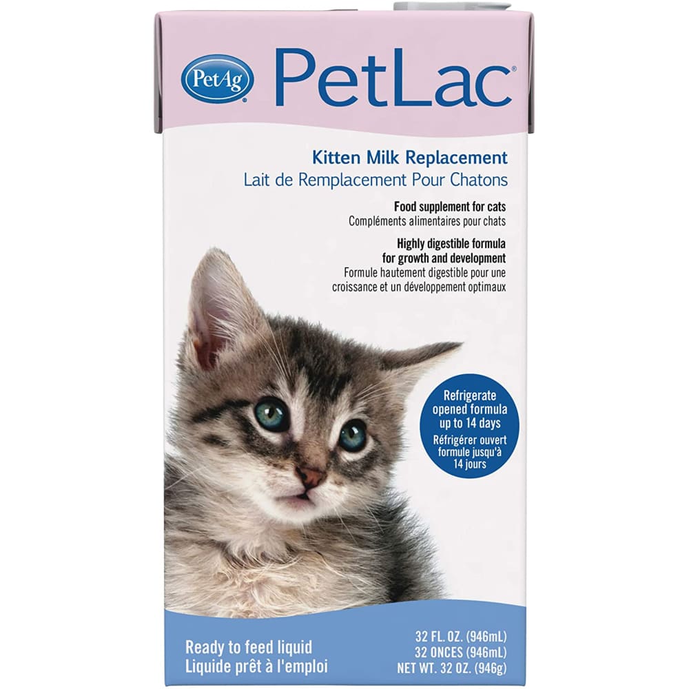 PetLac Kitten Milk Replacement Liquid 32 fl. oz - Pet Supplies - PetLac