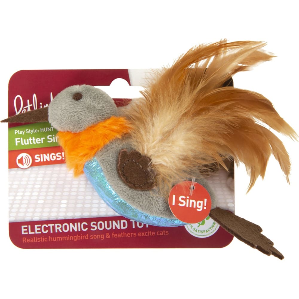 Petlinks Flutter Singer Hummingbird Electronic Sound Cat Toy Multi-Color One Size - Pet Supplies - Petlinks