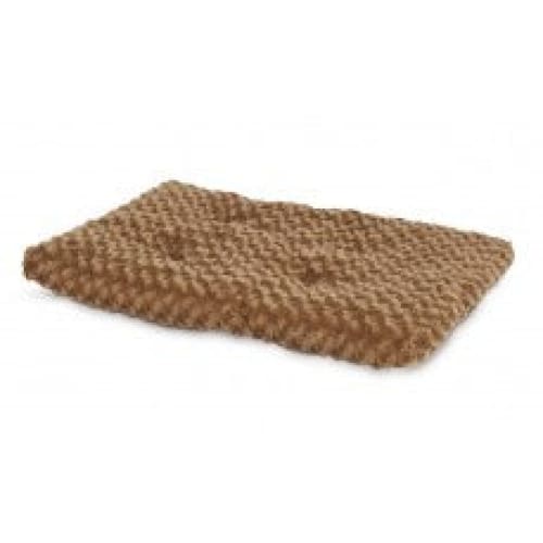 Petmate Plush Kennel Dog Mat Tobacco Brown 28 Inches X 18 Inches - Pet Supplies - Petmate