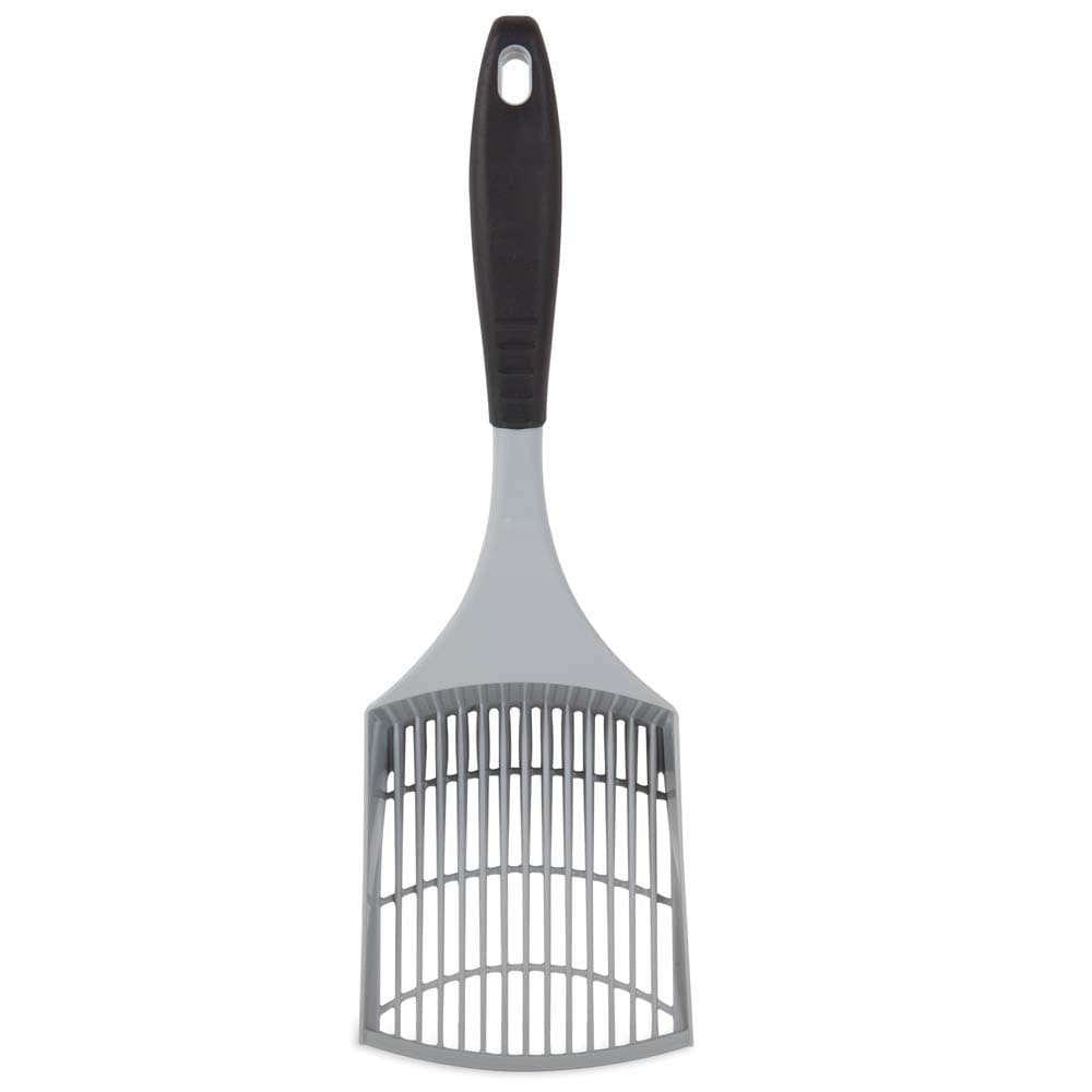 Petmate Simple Sifting Cat Litter Scoop Grey Black Standard - Pet Supplies - Petmate