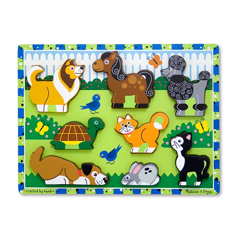 Pets Chunky Puzzle (Pack of 3) - Wooden Puzzles - Melissa & Doug