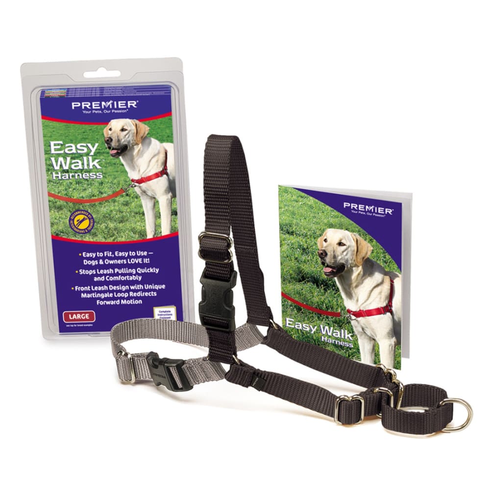 PetSafe Easy Walk Dog Harness Black Silver Large - Pet Supplies - PetSafe