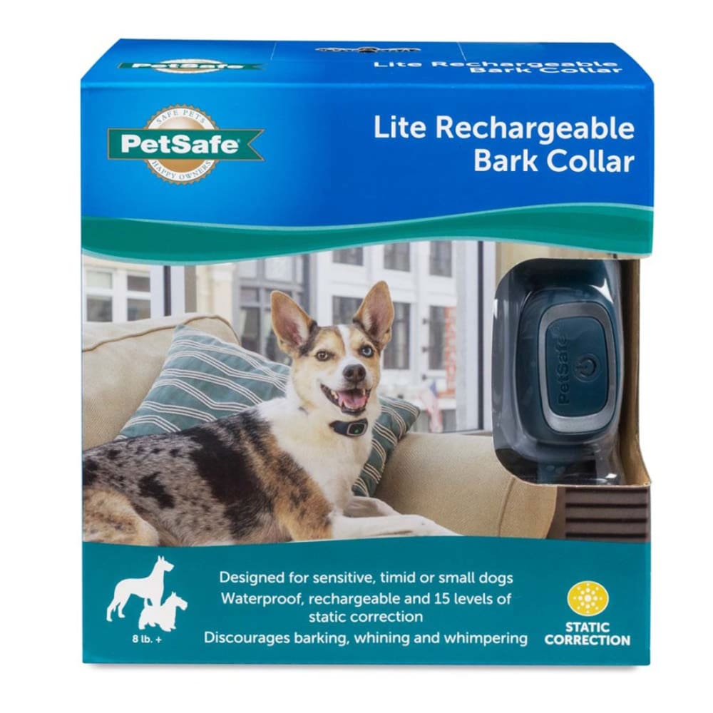 PetSafe Lite Rechargeable Bark Dog Collar Navy Blue One Size - Pet Supplies - PetSafe