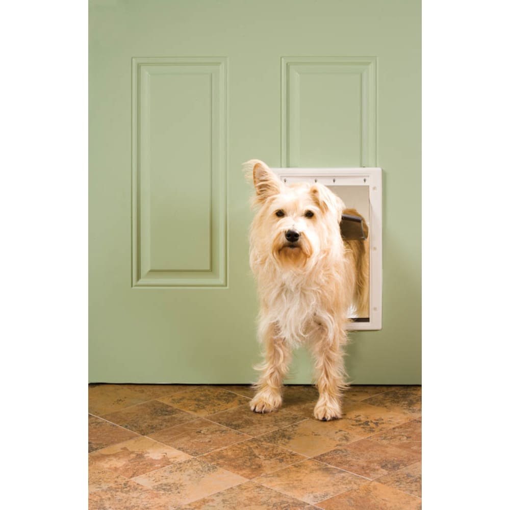 PetSafe Plastic Pet Door White Medium - Pet Supplies - PetSafe