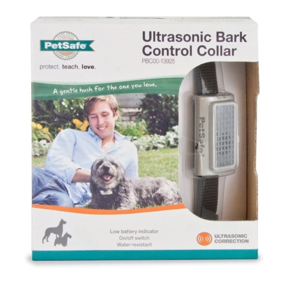 PetSafe Ultrasonic Bark Control Collar Black; White One Size - Pet Supplies - PetSafe
