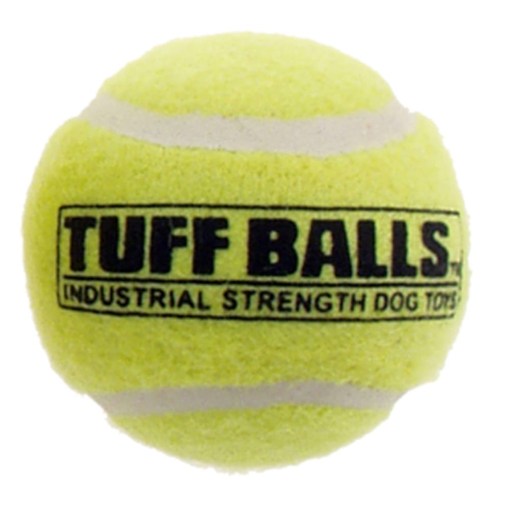 Petsport USA Tuff Ball Dog toy Yellow 1.8 in - Pet Supplies - Petsport