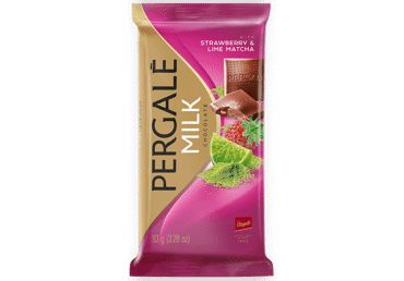 Pergale Sweet Milk Chocolate with Strawberry & Lime Matcha 3.3 oz (93 g) - Pergale
