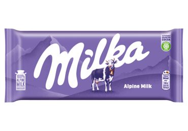 MILKA ALPINE MILK Sweet Milk Chocolate Candy Bar 3.5 oz (100 g) - MILKA