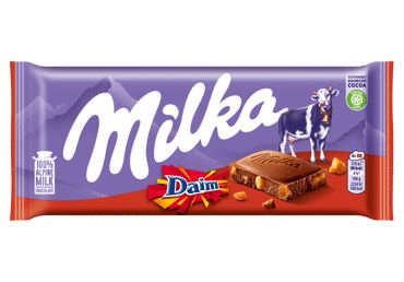 Milka Daim MIlk Chocolate With Caramel 3.5 oz (100 g) - Milka