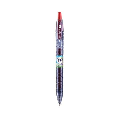 Pilot B2p Bottle-2-pen Recycled Gel Pen Retractable Fine 0.7 Mm Red Ink Translucent Blue Barrel - School Supplies - Pilot®