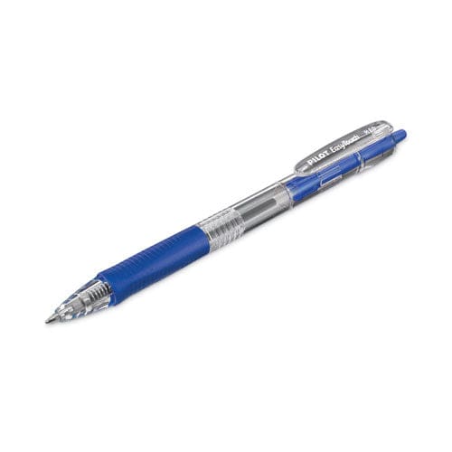 Pilot Easytouch Ballpoint Pen Retractable Medium 1 Mm Blue Ink Clear Barrel Dozen - School Supplies - Pilot®