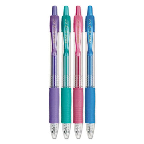 Pilot G2 Metallics Gel Pen Retractable Fine 0.7 Mm Assorted Ink And Barrel Colors 8/pack - School Supplies - Pilot®