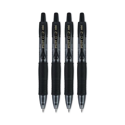 Pilot G2 Mini Gel Pen Retractable Fine 0.7 Mm Black Ink Black Barrel 4/pack - School Supplies - Pilot®