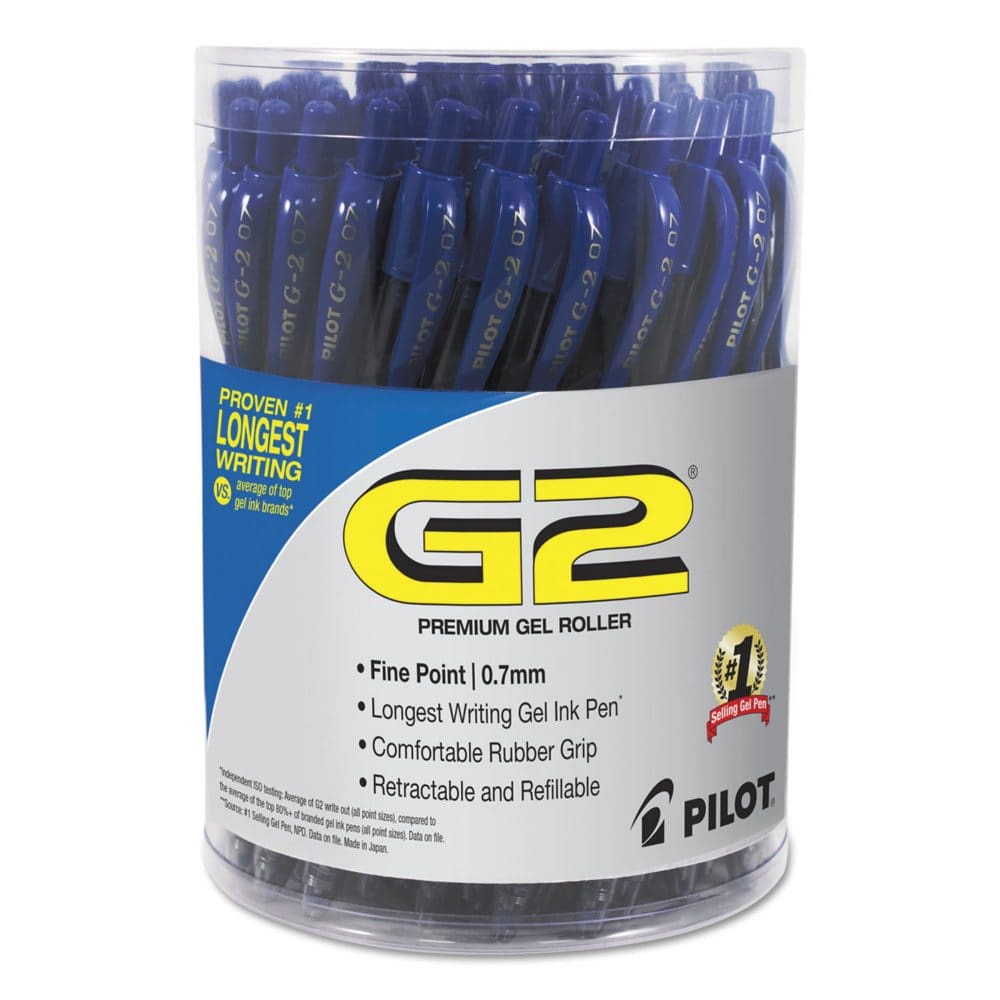 Pilot G2 Premium Retractable Gel Ink Pen Refillable.7 mm Blue 36 pk. - Pens Pencils & Markers - Pilot