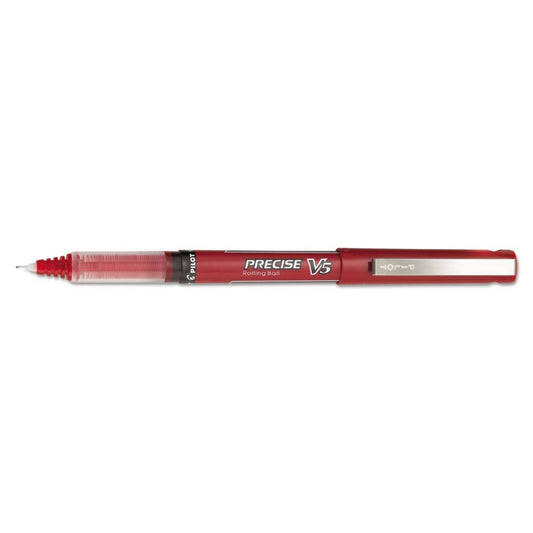 Pilot Precise V5 Roller Ball Precision Point Stick Pens Extra-Fine Red 12 ct. - Pens Pencils & Markers - Pilot