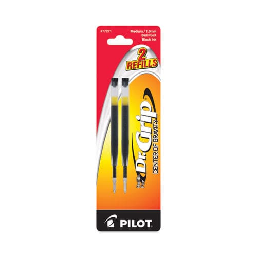 Pilot Refill For Pilot Dr. Grip Center Of Gravity Ballpoint Pens Medium Conical Tip Black Ink 2/pack - School Supplies - Pilot®