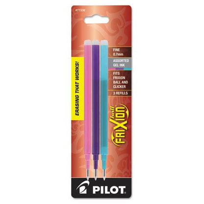 Pilot Refill For Pilot Frixion Erasable Frixion Ball Frixion Clicker And Frixion Lx Gel Ink Pens Fine Tip Assorted Ink 3/pack - School