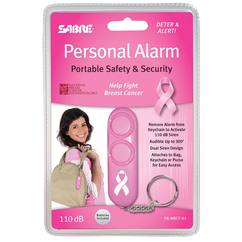 Pink Personal Alarm Supports Nbcf (Pack of 6) - First Aid/Safety - Sabre