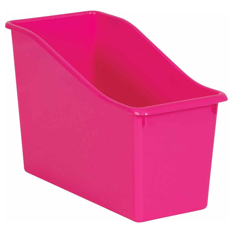 Pink Plastic Book Bin (Pack of 10) - Storage Containers - Teacher Created Resources