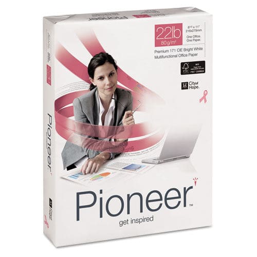 Pioneer Premium Multipurpose Paper 99 Bright 22 Lb Bond Weight 8.5 X 11 Bright White 500 Sheets/ream 10 Reams/carton - School Supplies -