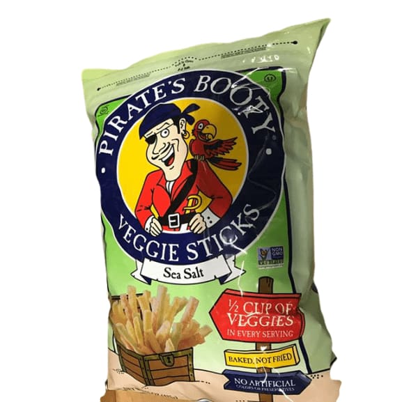 Pirate Brands Pirate's Booty Veggie Sticks, Sea Salt Flavor Healthy Kids Snacks, 15 oz - ShelHealth.Com