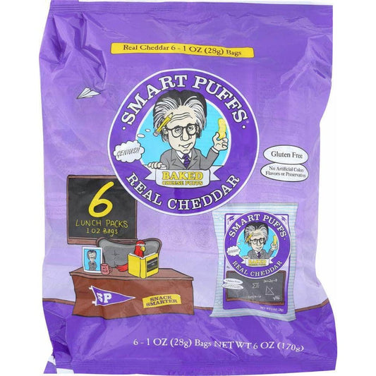 PIRATE BRANDS Pirate Brands Smart Puffs Baked Cheese Puffs Real Wisconsin Cheddar 6 Packs, 6.75 Oz