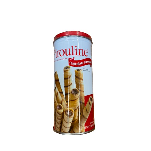 Pirouline Chocolate Hazelnut Creme Filled Wafer Cookies 3.25oz Tin - Pirouline