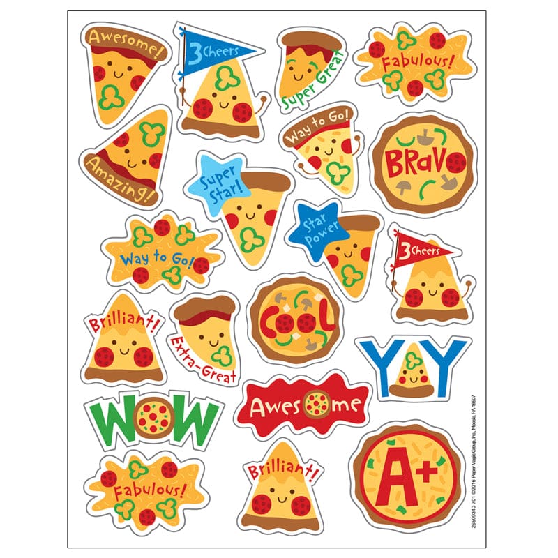 Pizza Scented Stickers 80Ct (Pack of 12) - Stickers - Eureka