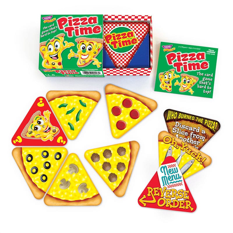 Pizza Time Three Corner Card Game (Pack of 3) - Card Games - Trend Enterprises Inc.