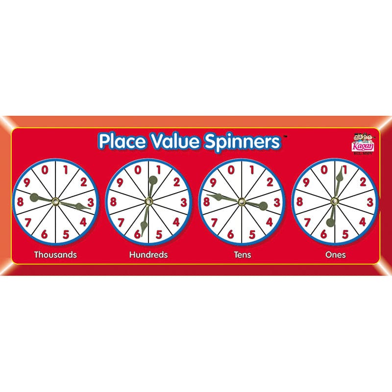 Place Value Spinners (Pack of 12) - Place Value - Kagan Publishing