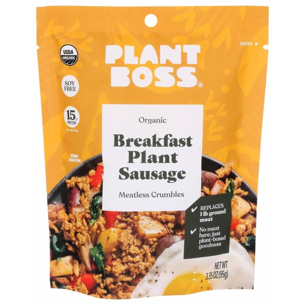 PLANT BOSS Grocery > Prepared Meals PLANT BOSS Breakfast Plant Sausage, 3.35 oz