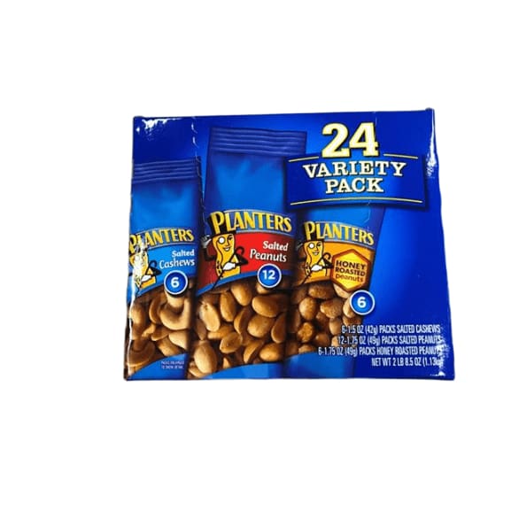 Planters Individual Variety Pack, 24 pk. , 2.5 lbs. - ShelHealth.Com