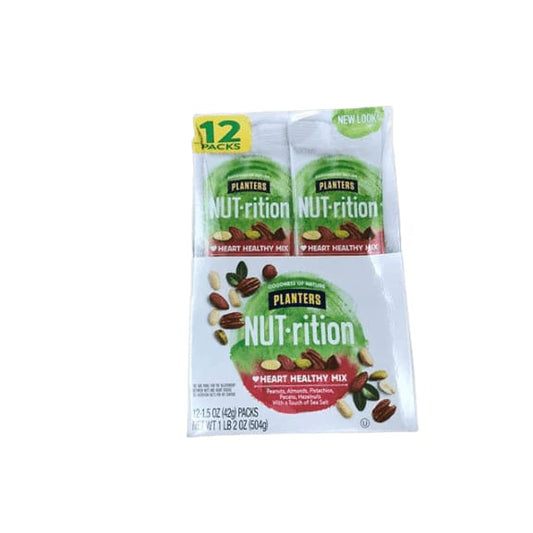 Planters NUT-rition Heart Healthy Mix - 1.5 oz. bags - 12 ct. - ShelHealth.Com