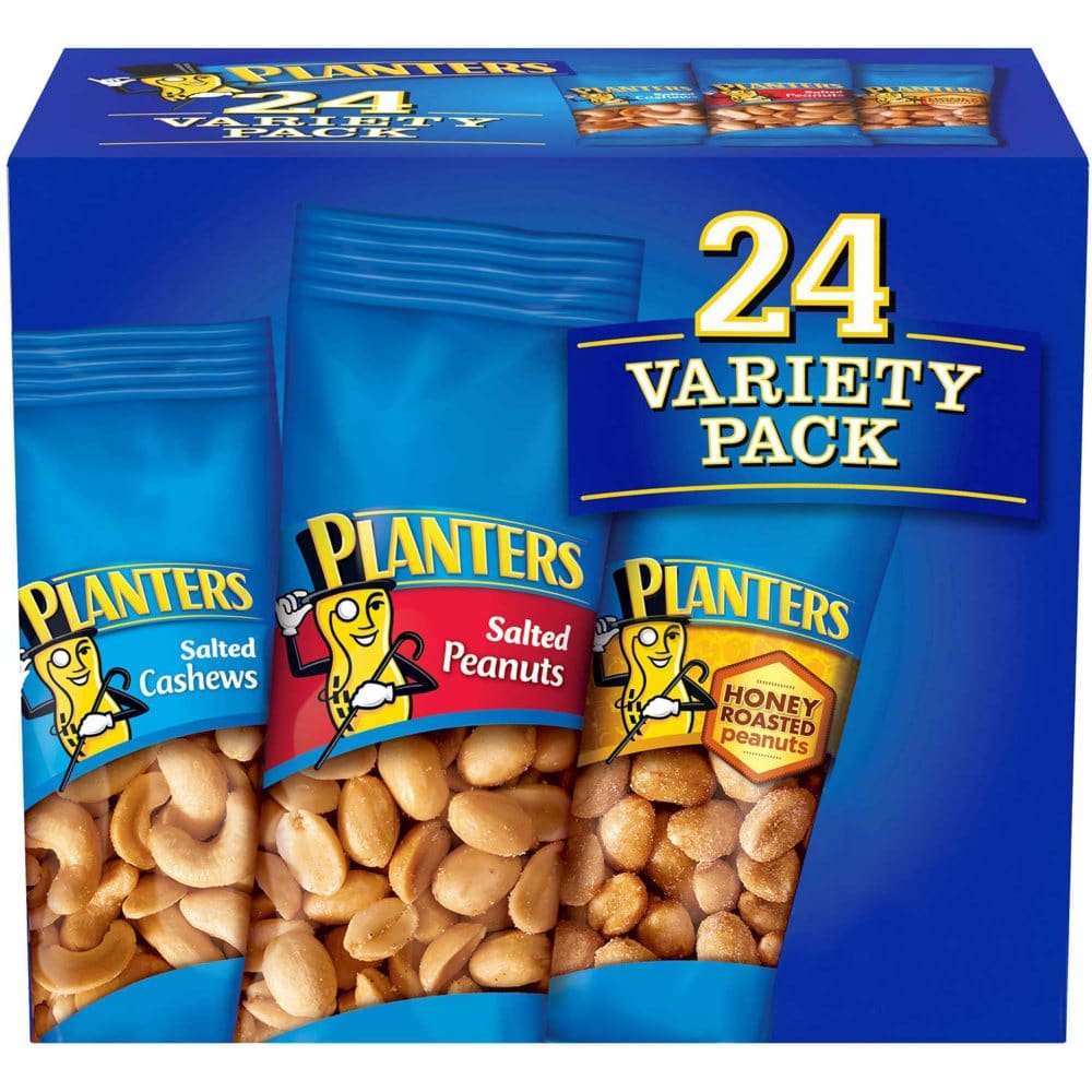 Planters Nuts Cashews and Peanuts Variety Pack (40.5 oz. 24 pk.) - Emergency Foods & Supplies - Planters