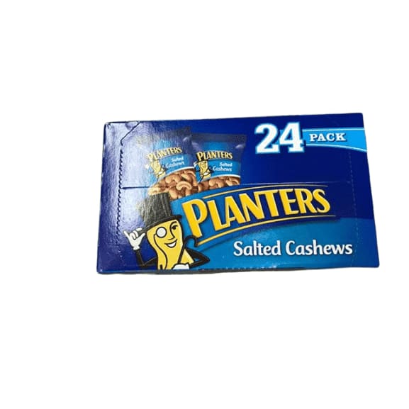 Planters Salted Cashews (1 oz Packet, Pack of 24) - ShelHealth.Com